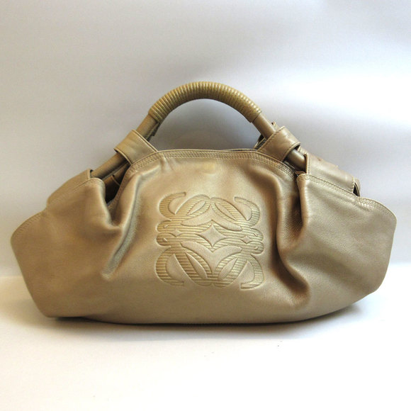 LOEWE Handbags - Loewe Nappa Aire Handbag Metallic Gold Color Anagram Women's Leather